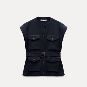 ZARA OVERSIZED KNIT VEST